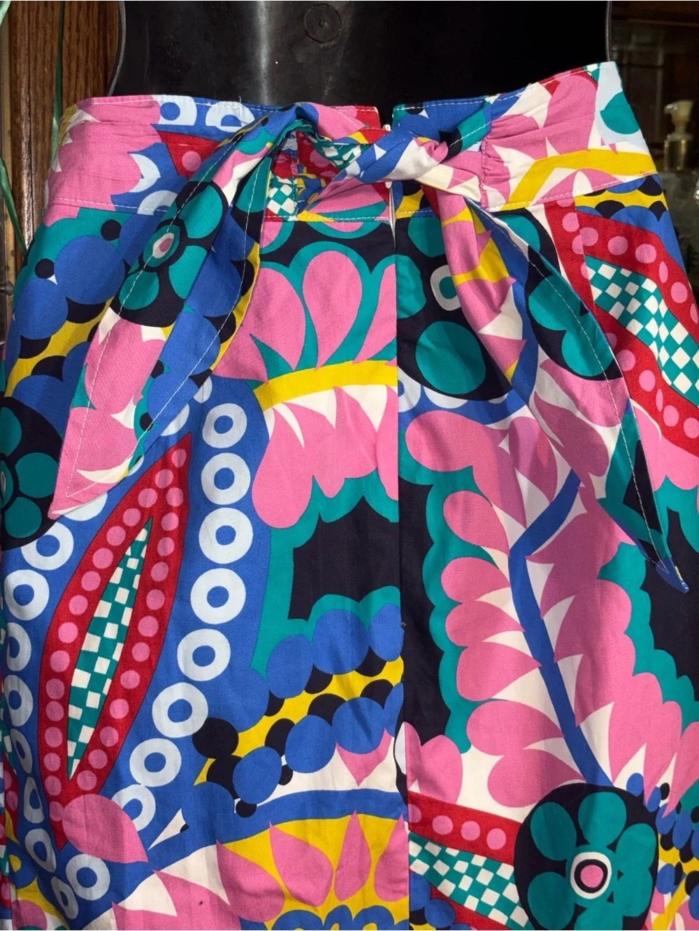 J.Crew Tie-Back Tulip Skirt in Ratti Kaleidoscope Floral
